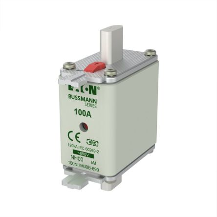 Eaton 100A Tag Fuse, 58 x 79mm, 690V [100NHM00B-690]; 248-672