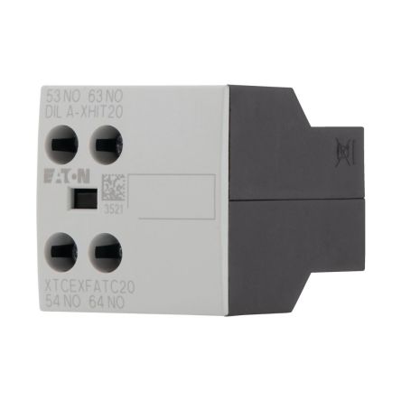 Eaton Auxiliary Contact, 2 Contact, 2 N/O, Front Fastening, DILA [101042 DILA-XHIT20]; 248-673