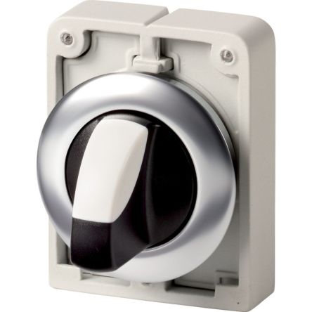 Eaton Series M30 Series 2 Position Selector Switch Head, 30mm Cutout, Black Handle [188180 M30I-FWK]; 248-951