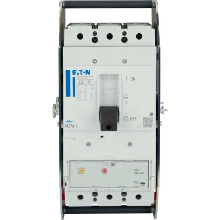 Eaton, Eaton Moeller NZM MCCB Molded Case Circuit Breaker 3P 630A, Breaking Capacity 9 kA, Withdrawable [191547 NZMH3-AX630-AVE]; 249-003