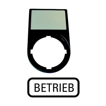 Eaton Label Mount for Use with M22 Series For Labeling, BETRIEB [216488 M22S-ST-D7]; 250-807