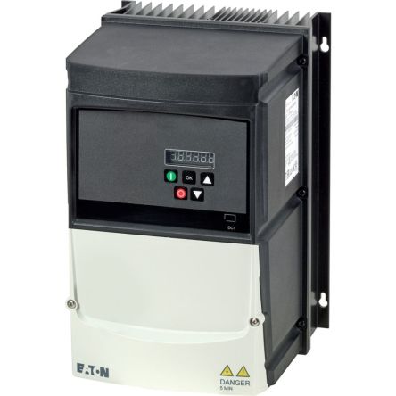 Eaton Variable Speed Drive, 7.5 kW, 3 Phase, 380 → 480 V ac, 18 A, VFD DC1 Series [199441 DC1-34018FB-A66OE1]; 251-039