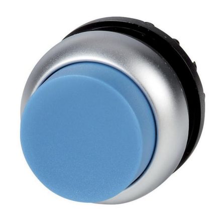 Eaton M22S Series Push Button Switch, Momentary, Spring Return, Panel Mount, 22.5mm Cutout, IP66, IP67, IP69K [216649 M22-DH-B]; 251-108