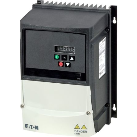 Eaton Variable Speed Drive, 2.2 kW, 1 Phase, 200 → 240 V ac, 10.5 A, VFD DC1 Series [199407 DC1-12011FB-A66OE1]; 251-336