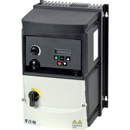 Eaton Variable Speed Drive, 5.5 kW, 3 Phase, 200 → 240 V ac, 24 A, VFD DC1 Series [199424 DC1-32024FB-A6SOE1]; 251-342