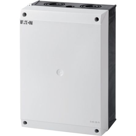 Eaton Series Black, Light Grey Plastic General Purpose Enclosure, IP65, IK06, Light Grey Lid, 280 x 200 x 125mm [206891 CI-K5-125-TS]; 251-581