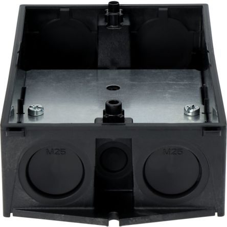 Eaton Series Black, Light Grey Plastic General Purpose Enclosure, IP65, IK06, Light Grey Lid, 181 x 145 x 100mm [206894 CI-K2-145-M]; 251-583