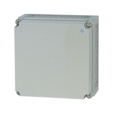 Eaton xEnergy Safety Series Light Grey Plastic General Purpose Enclosure, IP65, IK10, Flanged, Light Grey Lid, 375 x [194616 CI44E-200-RAL7035]; 251-890
