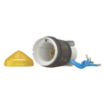 Eaton, Panel Mount Yellow LED Indicator, 22.5mm Cutout, IP67, IP69K, Round [208691 L-Y]; 251-894