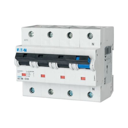 Eaton xEffect MCB, 3P, 100A Curve C, 400V AC, 60V DC, 20 kA Breaking Capacity [211808 AZ-3N-C100]; 251-916