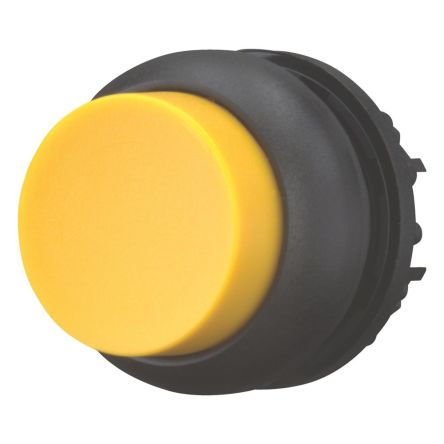 Eaton Series M22 Series Push Button Light Switch, Momentary, Flush Mount, 22.5mm Cutout, IP66, IP67, IP69K [216647 M22S-DH-Y]; 251-923