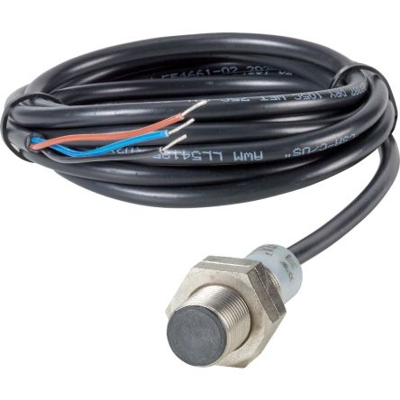 Eaton Inductive Threaded Barrel Proximity Sensor, M12, 2 mm Detection, PNP NC, 48 V [197823 E57PS-12SPC2-C2]; 252-008