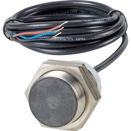 Eaton Inductive Threaded Barrel Proximity Sensor, M30, 10 mm Detection, PNP NO, 48 V [197857 E57PS-30SPN10-C2]; 252-020