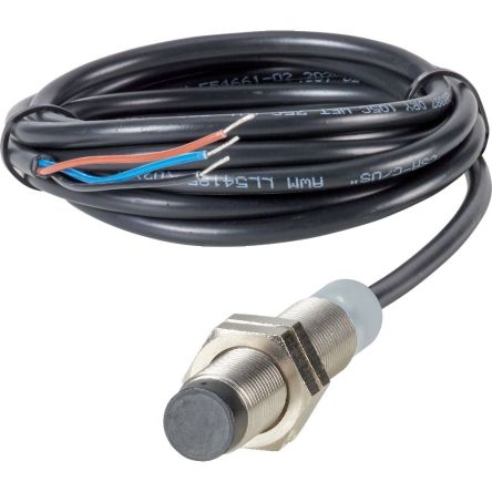 Inductive Threaded Barrel Inductive Proximity Sensor, M12, 8 mm Detection, PNP NC, 30 V [197701 E57G-12UPC8-C2]; 252-420