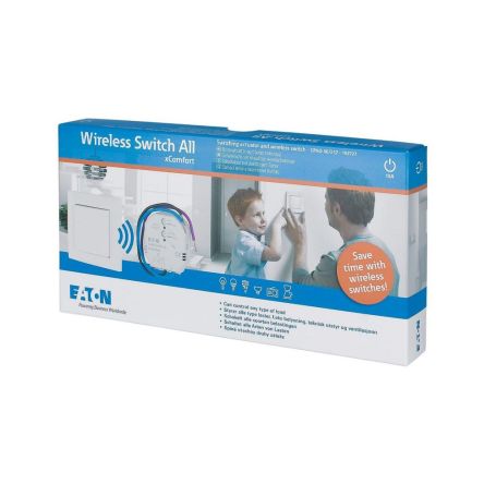White Wireless Switch, 1 Gang, CPAD [193727 CPAD-00/212]; 252-495