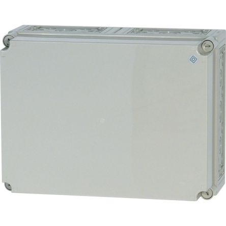 xEnergy Safety Series Light Grey Plastic General Purpose Enclosure, IP65, IK10, Flanged, Light Grey Lid, 500 x 375 x [194617 CI45E-200-RAL7035]; 252-518