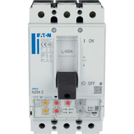 Eaton Moeller NZM MCCB Molded Case Circuit Breaker 3P 250A, Breaking Capacity 5 kA, Fixed Mount [193297 NZMH2-VX250-T]; 252-739