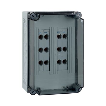 xEnergy Safety Series Plastic General Purpose Enclosure, IP65, Transparent Lid, 225 x 375 x 250mm [194604 CI43-S60-400/3-4D02]; 252-786