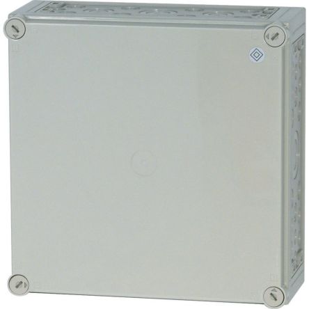 xEnergy Safety Series Light Grey Plastic General Purpose Enclosure, IP65, IK10, Flanged, Light Grey Lid, 375 x 375 x [194614 CI44E-125-RAL7035]; 252-878