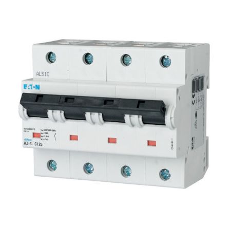 xEffect MCB, 4P, 20A Curve C, 400V AC, 60V DC, 25 kA Breaking Capacity [211772 AZ-4-C20]; 252-924