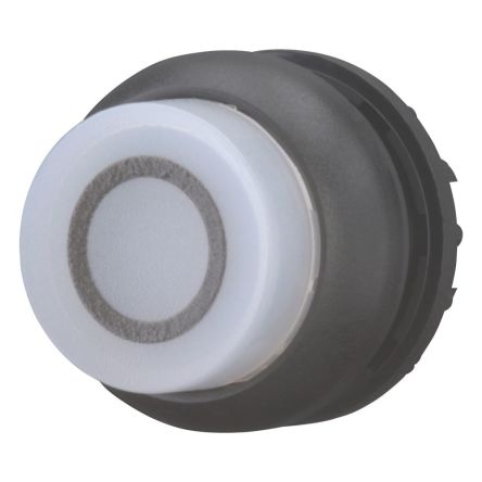 series M22 Series Illuminated Illuminated Push Button Switch, Maintained, Threaded, 22.5mm Cutout, White LED, 24V, [216810 M22S-DRLH-W-X0]; 252-950