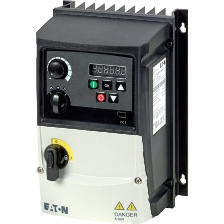 Variable Speed Drive, 0.37 kW, 1 Phase, 200 → 240 V ac, 2.3 A, VFD DC1 Series [199400 DC1-122D3FN-A6SOE1]; 253-020