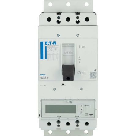 Eaton Moeller NZM MCCB Molded Case Circuit Breaker 3P 630A, Breaking Capacity 9 kA, Plug In [192347 NZMH3-PX630-SVE]; 253-185