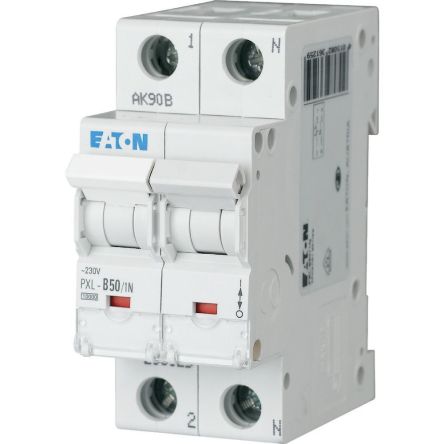 xPole - PXL PXL MCB, 1P, 50A Curve B, 230V AC, 10 kA Breaking Capacity [236125 PXL-B50/1N]; 253-438