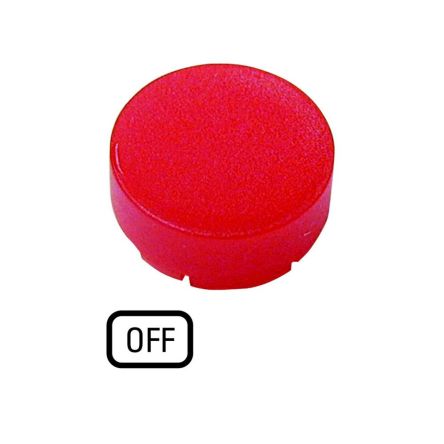 M22 Series Red Push-In Push Button Head Cap, 24mm Cutout [218377 M22-XDLH-R-GB5]; 253-464
