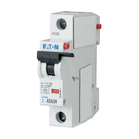 Shunt Release, 2 Contact, 1NC/1NO, Top Hat Rail, Eaton Distribution [248286 Z-ASA/24]; 253-489
