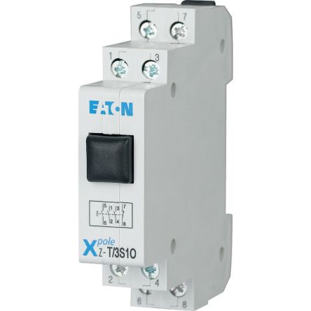 Z-T Series Push Button Switch, DIN Rail, 4 NO, 400V, IP40 [248328 Z-T/4S-G]; 253-492