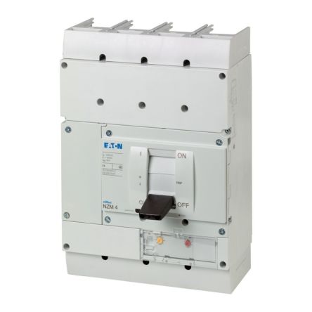 Eaton, Eaton Moeller NZM MCCB Molded Case Circuit Breaker 4P 0.001kA, Breaking Capacity 15 kA, Fixed Mount [265912 NZMN4-4-AE1000]; 253-604