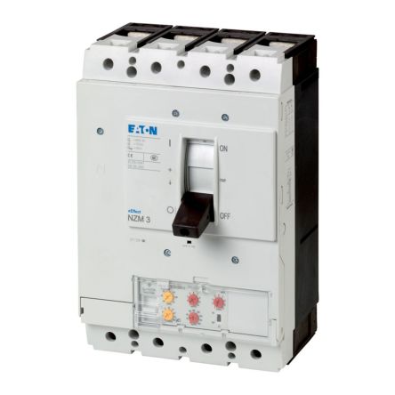 Eaton, Eaton Moeller NZM MCCB Molded Case Circuit Breaker 4P 400A, Breaking Capacity 20 kA, Fixed Mount [265970 NZML3-4-VE400/250]; 253-725