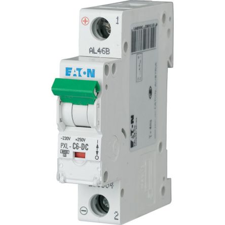 Eaton xPole - PXL PXL MCB, 1P, 6A Curve C, 440V AC, 48V DC [236684 PXL-C6-DC]; 253-927