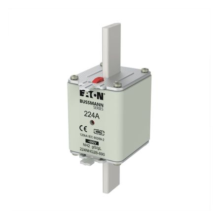 Eaton 224A NH Fuse, 71 x 54 x 150mm, 690V ac [224NHG2B-690 NH FUSE 224A 690V gG SIZE 2]; 253-983