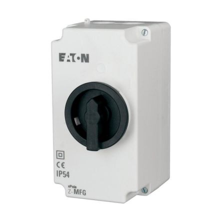 Eaton Black, White Plastic Z-MFG Enclosure - [248383 Z-MFG]; 254-071