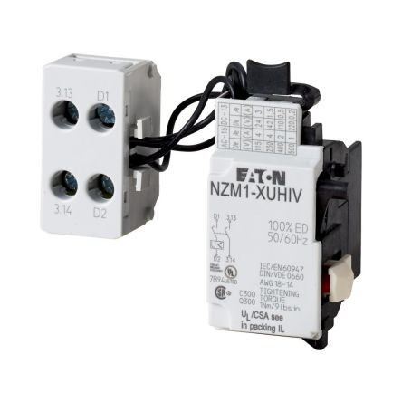 Eaton Eaton Moeller NZM Undervoltage Release for use with N(S)1(-4), NZM1(-4) [259531 NZM1-XUHIV24AC]; 254-105