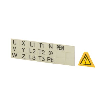 Eaton Eaton Moeller Series NZM Marker Label for use with N(N/O)3(-4), N(N/O)4(-4), NZM3(-4), NZM4(-4), PN3(-4) [231363 BPF-NZM10]; 254-242