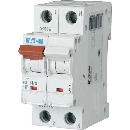 Eaton xPole - PXL PXL MCB, 1P, 4A Curve C, 230V AC, 10 kA Breaking Capacity [236158 PXL-C4/1N]; 254-245