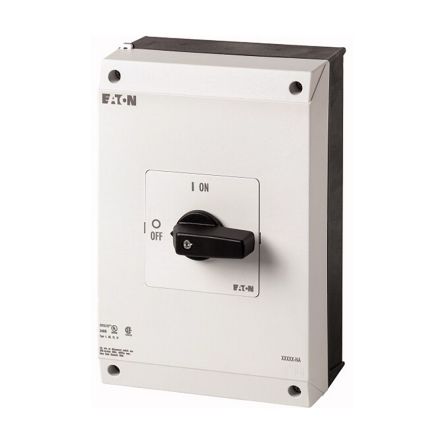 Eaton 3 Pole Surface Mount Isolator Switch - 63A Maximum Current, IP65 [237542 P3-63/I4/HI11-NA]; 254-293