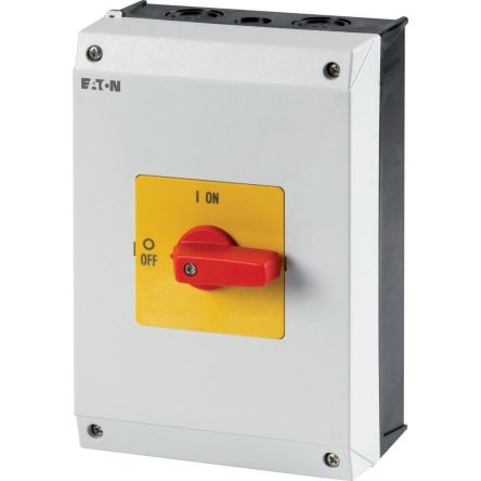 Eaton 3 Pole Surface Mount Isolator Switch - 32A Maximum Current, IP65 [233994 P1-32/I1-RT]; 254-396