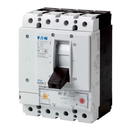 Eaton, Eaton Moeller NZM MCCB Molded Case Circuit Breaker 4P 80A, Breaking Capacity 5 kA, Fixed Mount [265829 NZMH2-4-A80]; 254-530