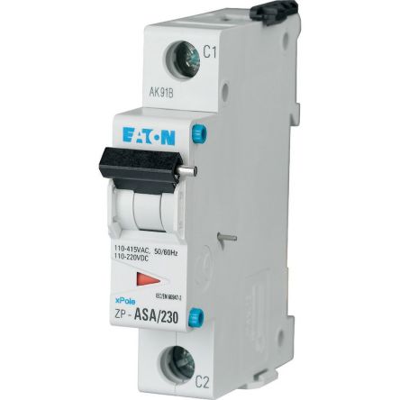 Eaton Shunt Release, 2 Contact, 1NC/1NO, Left Mount, Eaton Distribution [248439 ZP-ASA/230]; 254-736