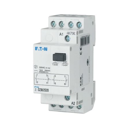 Eaton DIN Rail Impulse Relay, 230V ac Coil, 16A Switching Current, DPST [265270 Z-S231/SS]; 254-823