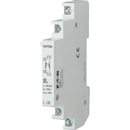 Eaton Auxiliary Contact, 2 Contact, 1NC/1NO, NMZ NMZ [248440 Z-LHK]; 254-868