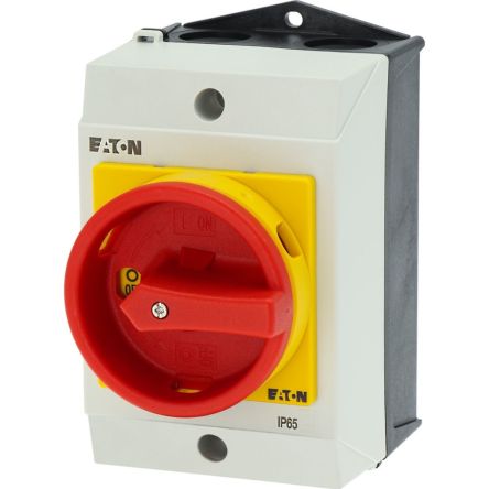 Eaton 3 Pole Surface Mount Isolator Switch - 20A Maximum Current, IP65 [222653 T0-3-15259/I1/SVB]; 255-126