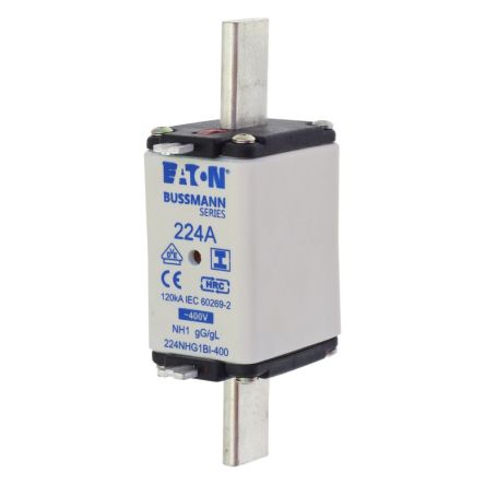Eaton 224A NH Fuse, 63 x 40 x 135mm, 400V ac [224NHG1BI-400]; 255-243