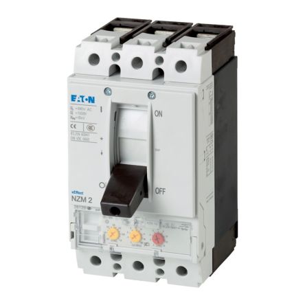 Eaton, Eaton Moeller NZM MCCB Molded Case Circuit Breaker 3P 90A, Breaking Capacity 80 kA, Fixed Mount [265794 NZML2-ME90]; 255-385