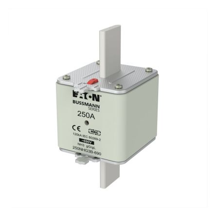 Eaton 250A Tag Fuse, 86 x 150mm, 690V [250NHG3B-690 NH FUSE 250A 690V gG SIZE 3]; 255-498