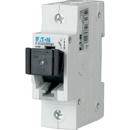 Eaton Switch Disconnector, 1 Pole, 16A Max Current [263135 Z-SLS/CEK16/1]; 255-563